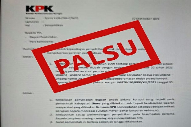 KPK Pastikan Surat Penyelidikan...