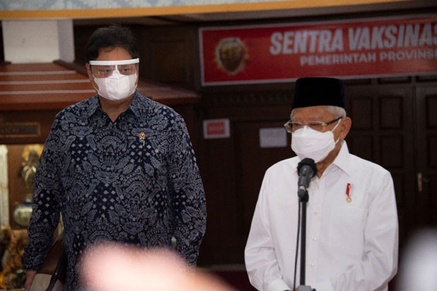 Dampingi Wapres, Airlangga...