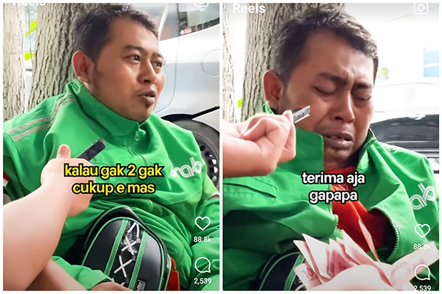 Pengemudi Ojol Ini Pakai...