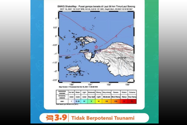 Gempa M 3,9 Guncang...