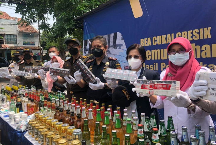 Bea Cukai Gresik Musnahkan...