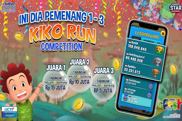 Ini 3 Juara Kiko Run...