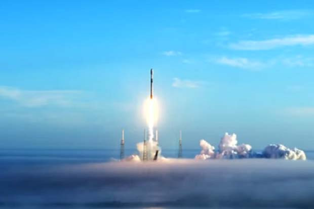 Roket Falcon 9 Luncurkan...