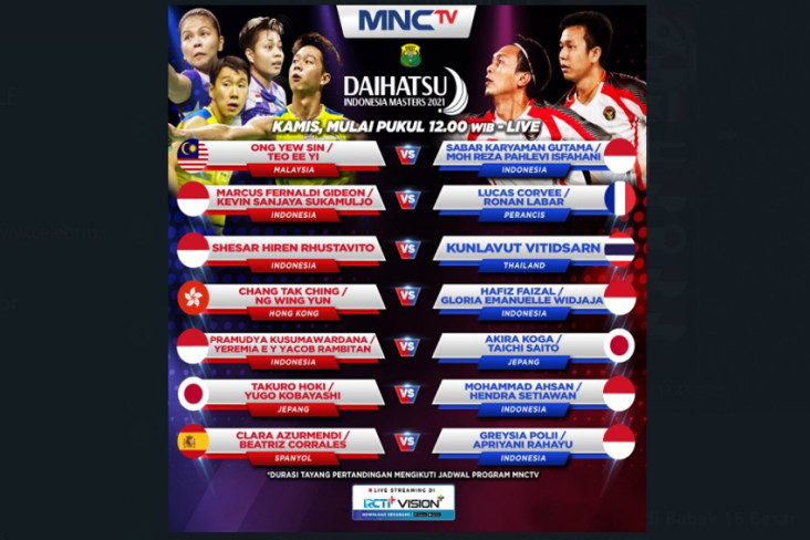 Saksikan Babak 16 Besar...