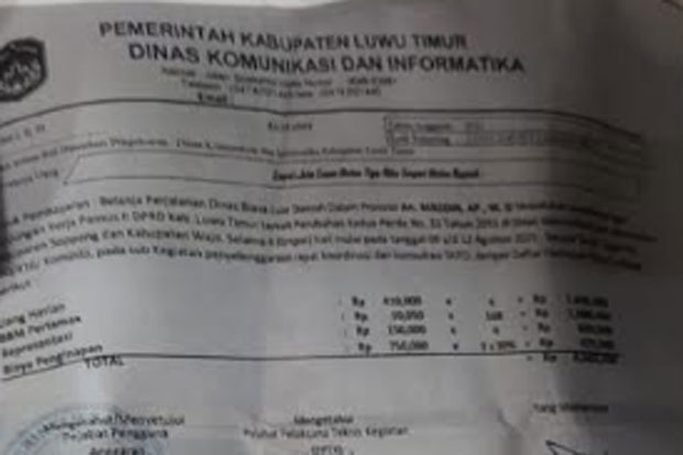 Oknum Kadis di Lutim...