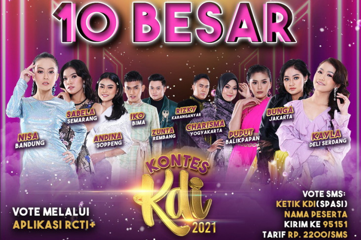 10 Besar Kontestan Tampil...