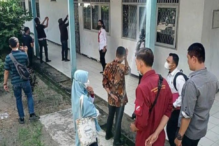 Polda Sumsel Olah TKP...