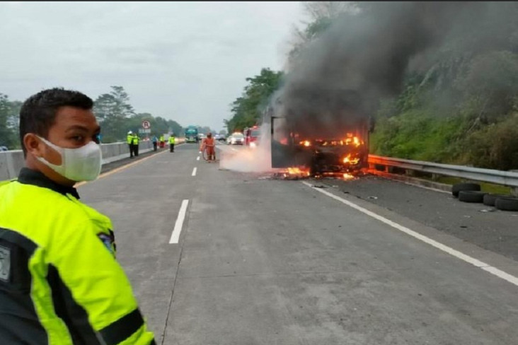 Bus STJ Terbakar di...