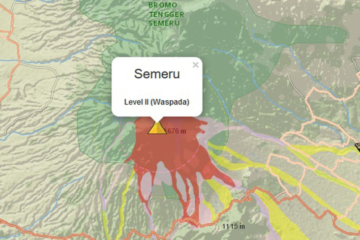 Erupsi Gunung Semeru,...