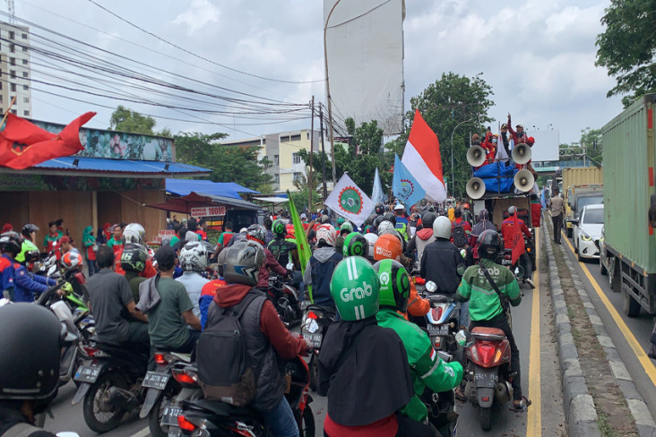 Demo Buruh Tangerang,...
