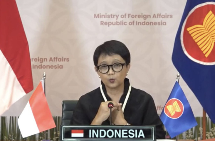 Menlu Retno Sampaikan...