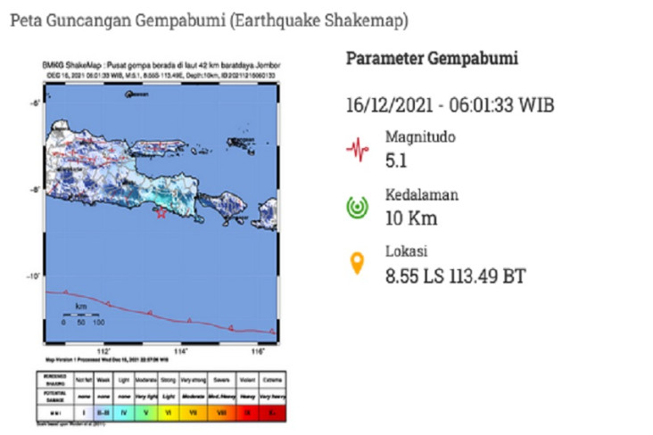 Gempa Getarkan Jember,...