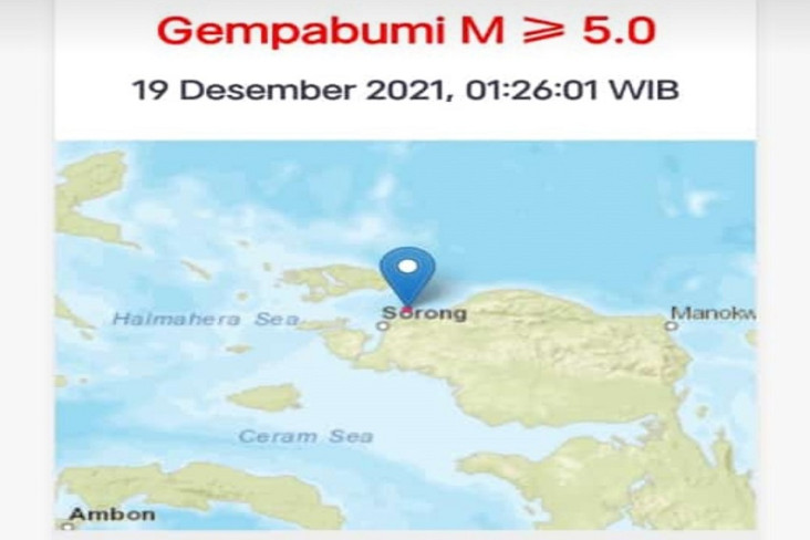 Gempa Magnitudo 5,5...