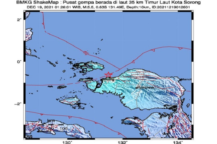 Gempa Magnitudo 5,5...