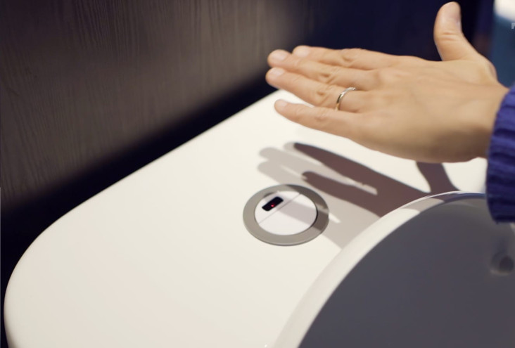 Touchless Flush Toilet,...