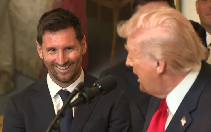 Messi Temui Donald Trump...