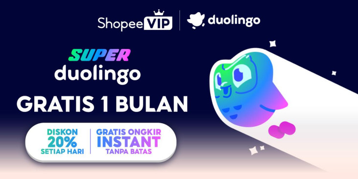 ShopeeVIP Gandeng Duolingo,...