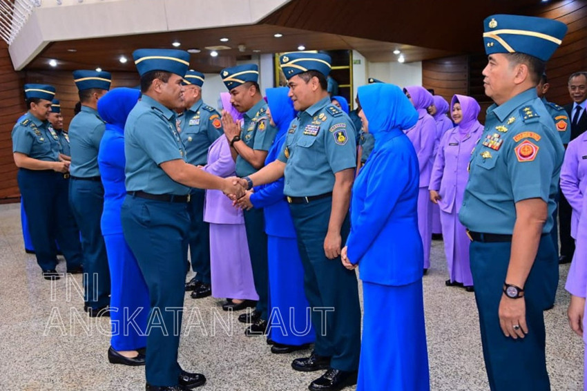 35 Pati TNI AL Naik Pangkat, 10 di Antaranya Jadi Bintang 2