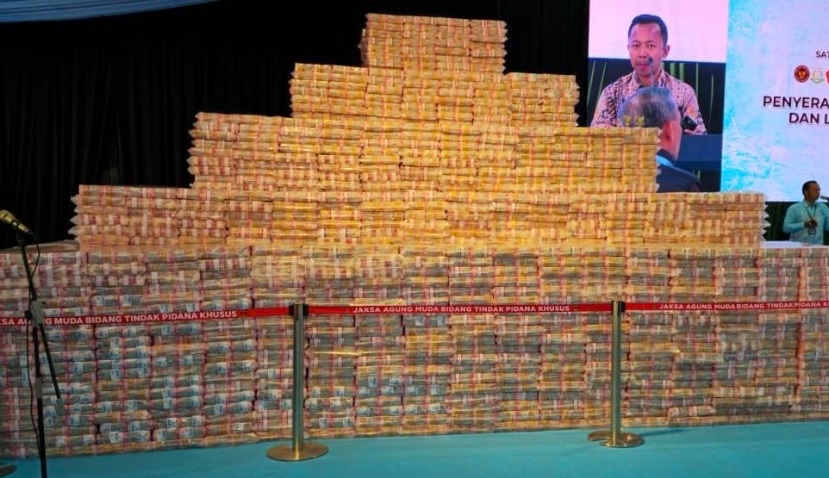 Penampakan Tumpukan Uang Rp10,2 Triliun yang Bakal Diserahkan Satgas PKH ke Pemerintah