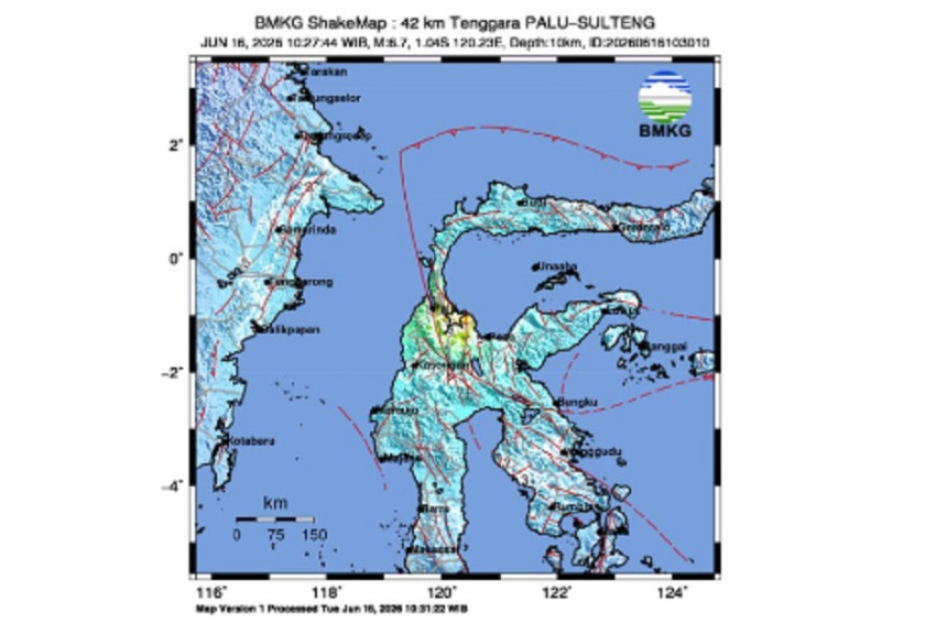 Gempa Megathrust M6,7 Guncang Palu, Sulawesi Tengah