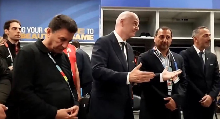 Momen Menarik Presiden FIFA Masuk Kamar Ganti Timnas Iran di Piala Dunia 2026