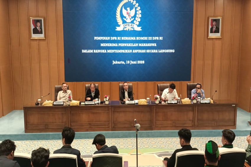 Dasco Terima Audiensi Massa Mahasiswa di Gedung DPR