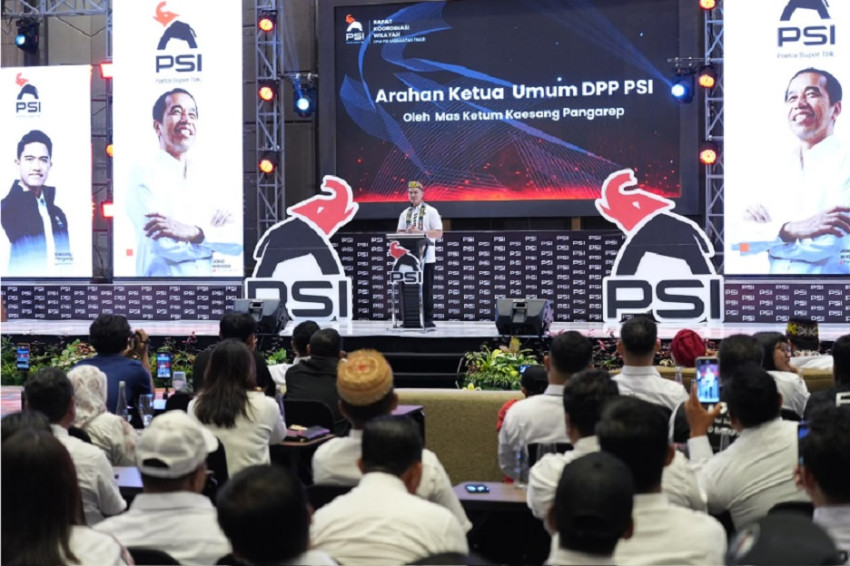 Kaesang Kaget Foto Jokowi Lebih Banyak di Rakorwil PSI Kaltim