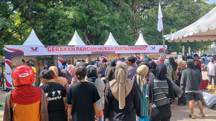 Gerakan Pangan Murah Partai Perindo Ringankan Beban Warga Kendari dengan Harga Terjangkau