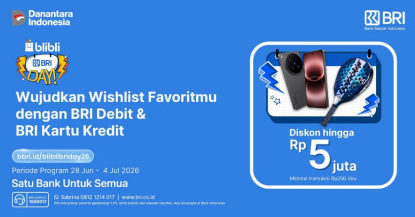 Belanja Puas, Dompet Aman dengan Promo Spesial Blibli BRIDAY