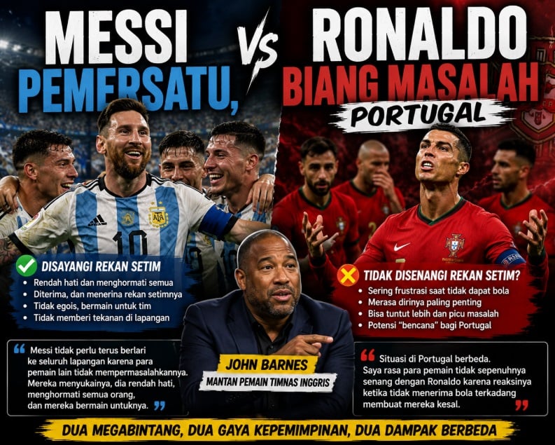 Messi Pemersatu, Ronaldo Biang Masalah Portugal