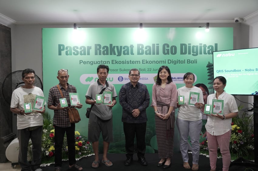 Nobu Bank Hadirkan Soundbox QRIS Gratis dan MDR 0% bagi Pedagang Pasar Sukawati