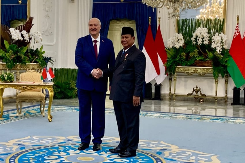 Prabowo dan Lukashenko Luncurkan Roadmap Bilateral Indonesia-Belarus 2026-2030