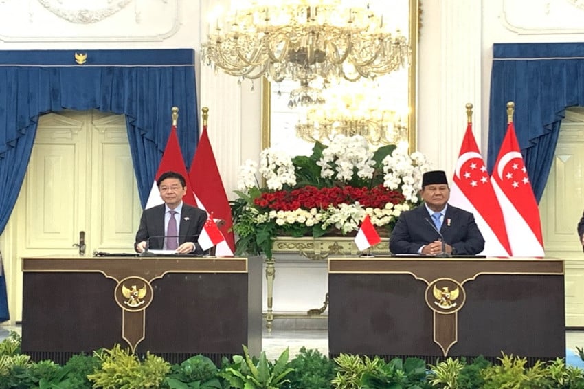 Presiden Prabowo ke PM Wong: Hubungan Indonesia-Singapura Harus Langgeng