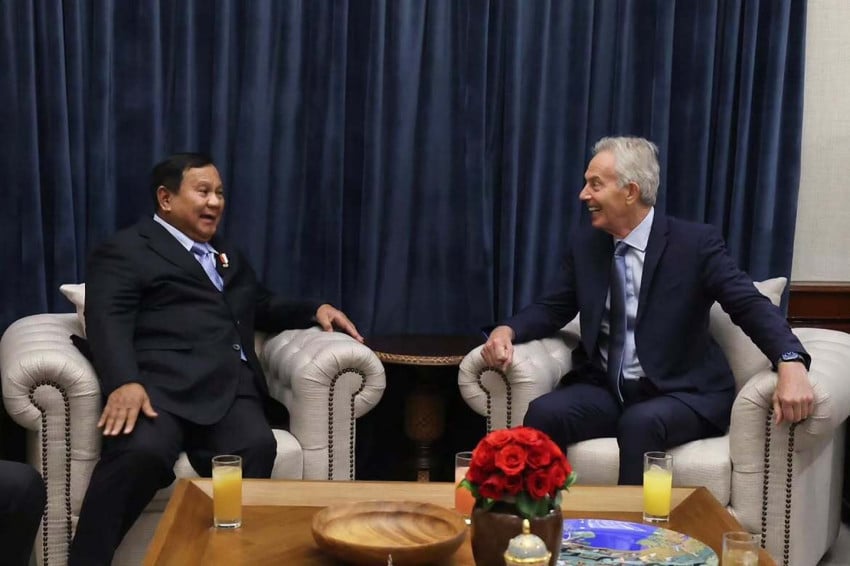 Pertemuan Prabowo dengan Tony Blair di Kertanegara Senin Malam Bahas Apa?