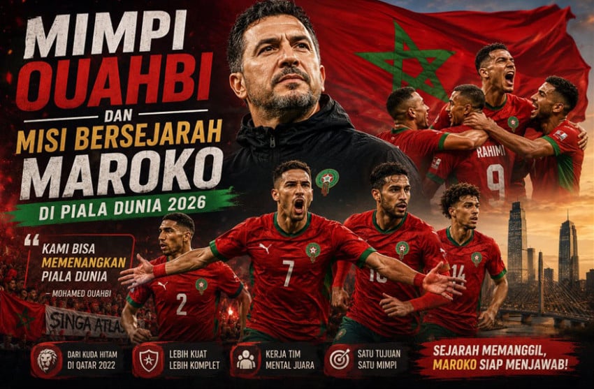 Mimpi Ouahbi dan Misi Bersejarah Maroko di Piala Dunia 2026