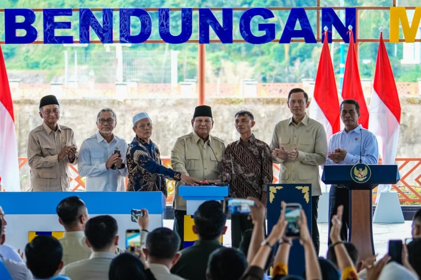 Dukung Ketahanan Air dan Pangan, Dua Bendungan Garapan Nindya Karya Diresmikan Presiden