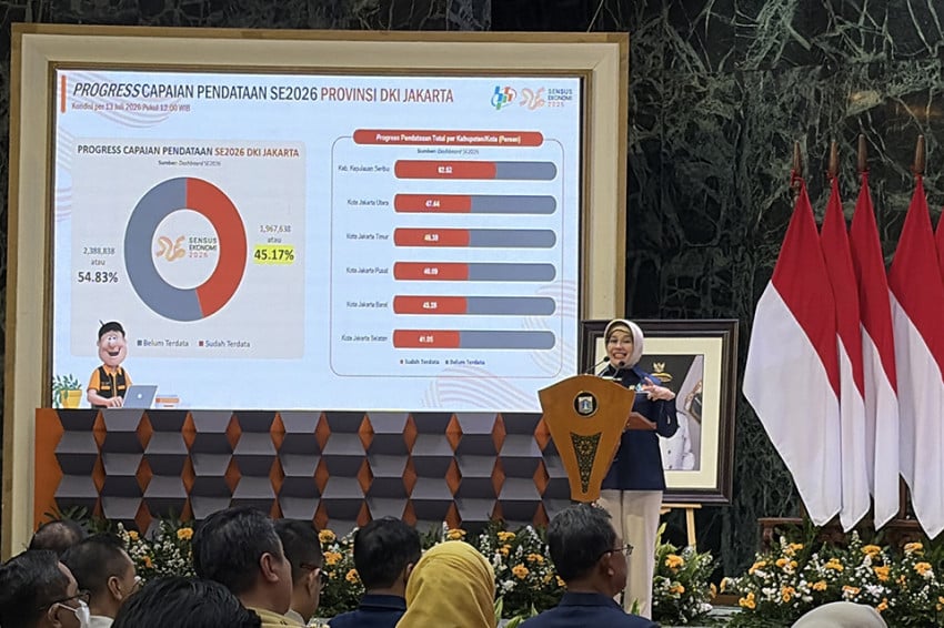 Kepala BPS Ungkap Progres Sensus Ekonomi 2026 DKI Jakarta: Capai 45,17%