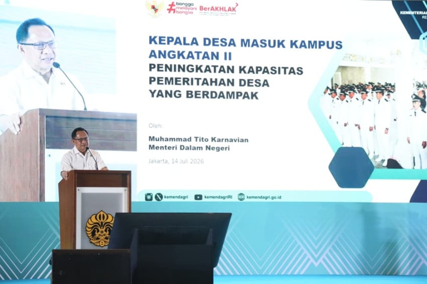 Mendagri: Kades Harus Naik Kelas agar Desa Mandiri dan Bendung Urbanisasi