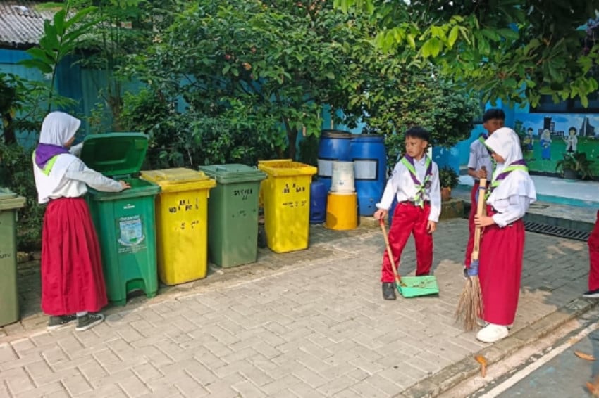 Bangun Budaya Peduli Lingkungan, SDN Keranggan Tangsel Bidik Adiwiyata Nasional