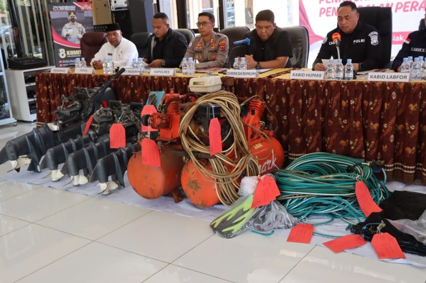 Polda Papua: Mortir Sisa PD II di Biak Meledak saat Digergaji 5 Orang