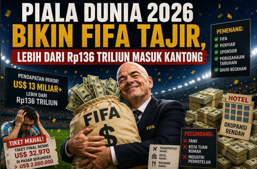 Piala Dunia 2026 Bikin FIFA Tajir, Lebih dari Rp136 Triliun Masuk Kantong