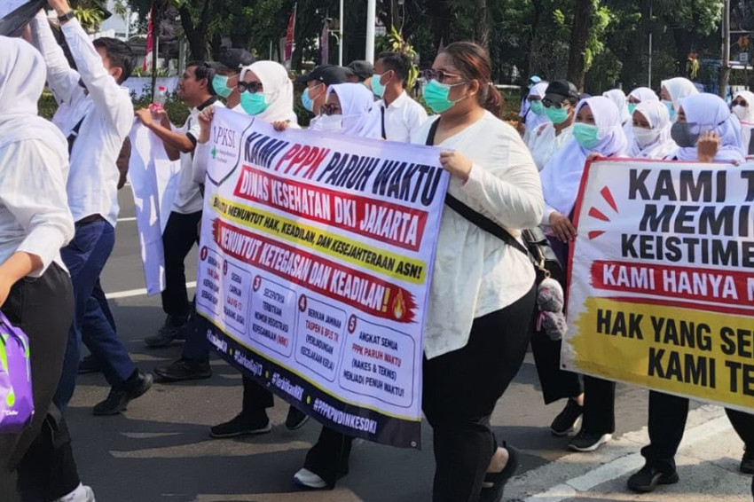 APDSI dan PPPK Aksi Damai, Tuntut Pemenuhan Hak serta Gaji ke-13