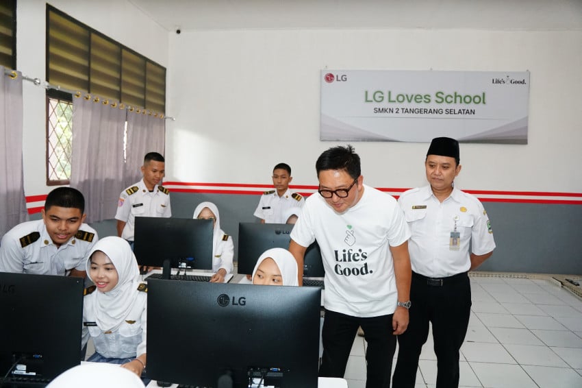 Dukung Vokasi, LG Hadirkan Kelas Multimedia Modern di SMKN 2 Tangerang Selatan
