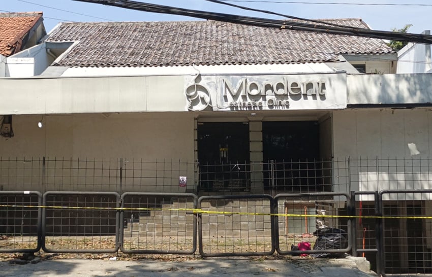 Situasi Terkini Klinik Mordent, Tempat Sutrimo Tewas Mengenaskan, Masih Dipasang Garis Polisi