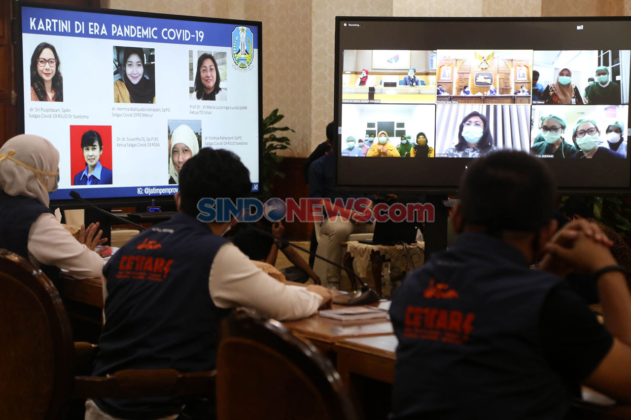 Lewat Video Conference,...