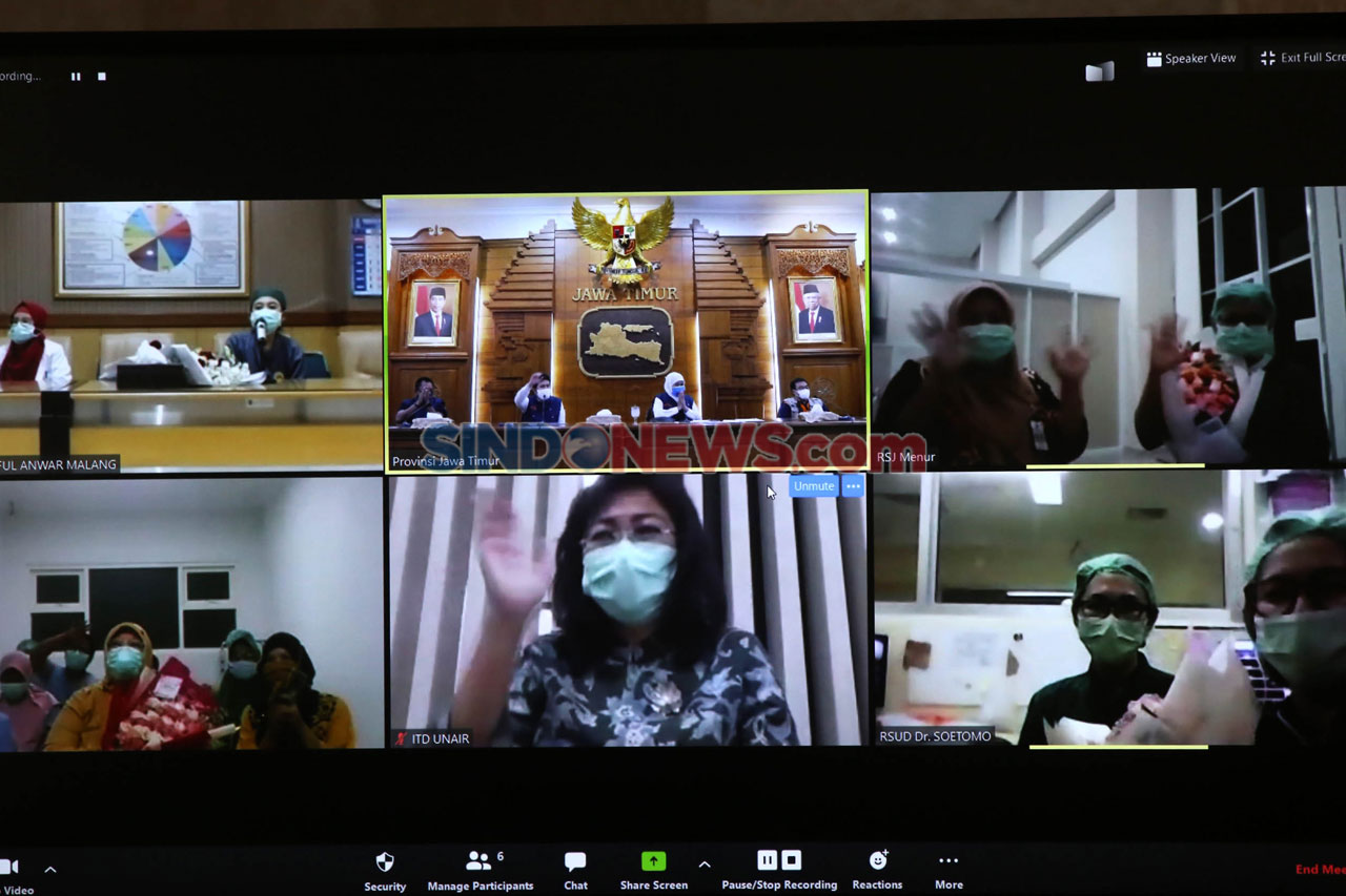Lewat Video Conference,...