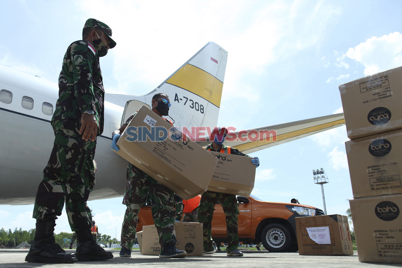 Bantuan APD Tiba di...