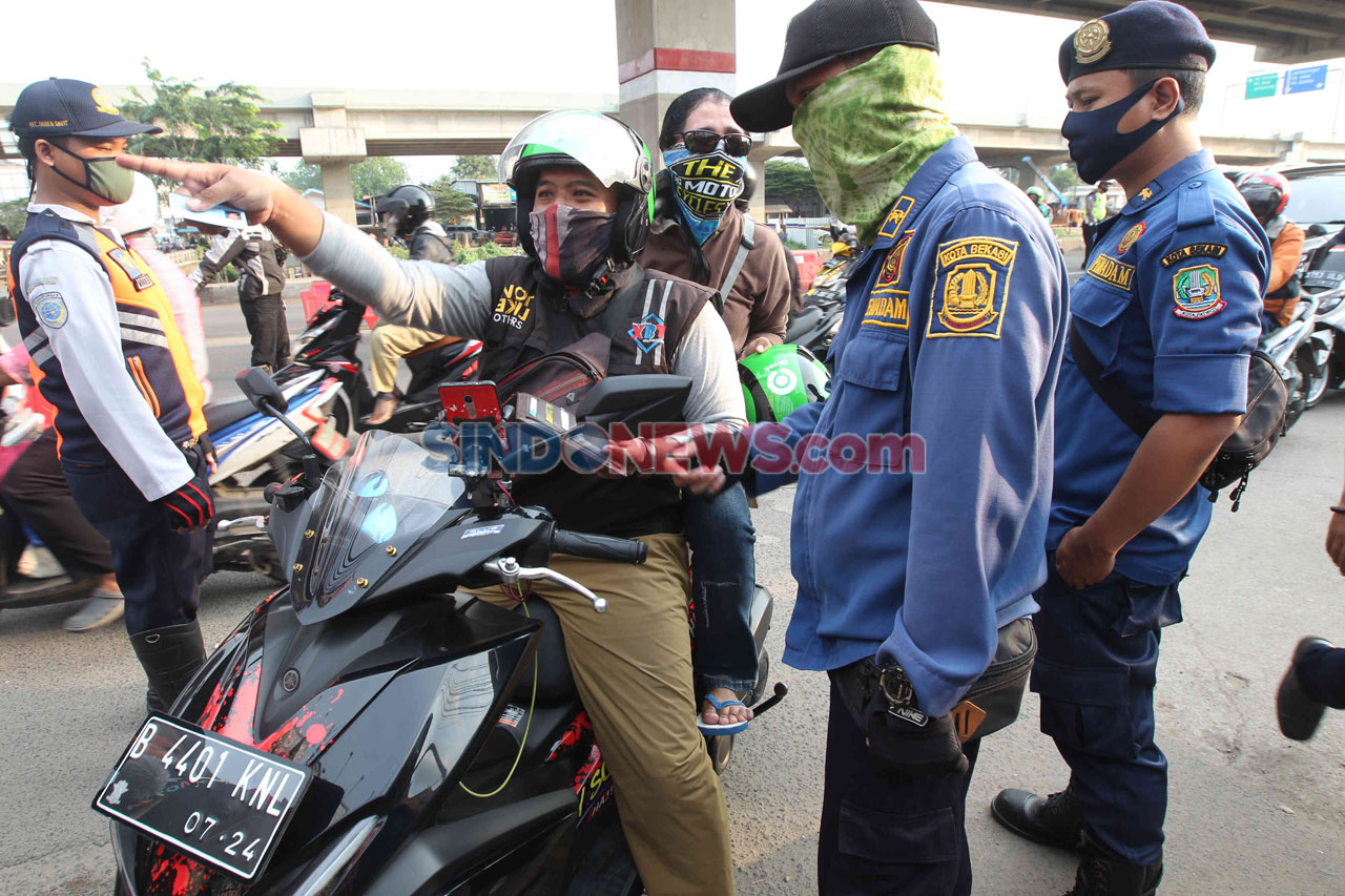Razia PSBB di Perbatasan...