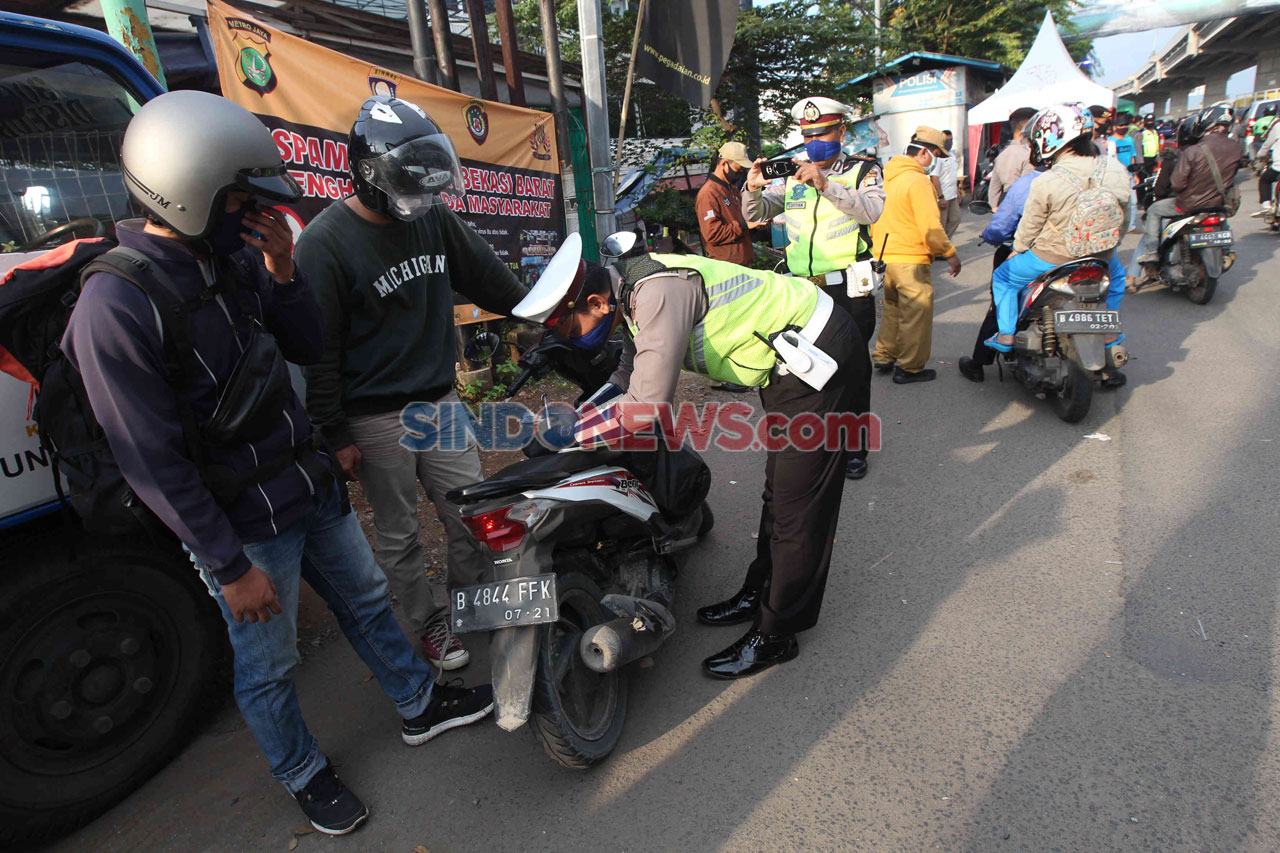 Razia PSBB di Perbatasan...