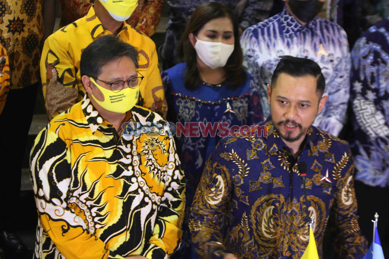 AHY Temui Airlangga...